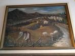 GRANDEPeinture à  l'huile 1950/60 paysage sicilienne Zanella, Enlèvement ou Envoi