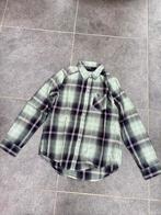 Groengrijs geruit hemd, Kinderen en Baby's, Kinderkleding | Maat 146, Abercrombie Kids, Meisje, Overhemd of Blouse, Ophalen of Verzenden