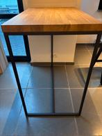 Bartafel 60x100 - massief eik met staat, Huis en Inrichting, Ophalen, 50 tot 100 cm, Eikenhout, Zo goed als nieuw