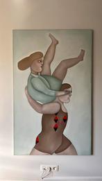 Speels hedendaags schilderij, Ophalen