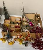 Vintage oud kerstgerief uit grootmoeders tijd kralen pieken, Diversen, Ophalen