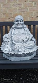 Bouddha ventru s'assoit, Jardin & Terrasse, Statues de jardin, Bouddha, Synthétique, Enlèvement, Neuf