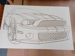 Plaat van een Ford Mustang, Antiek en Kunst, Ophalen