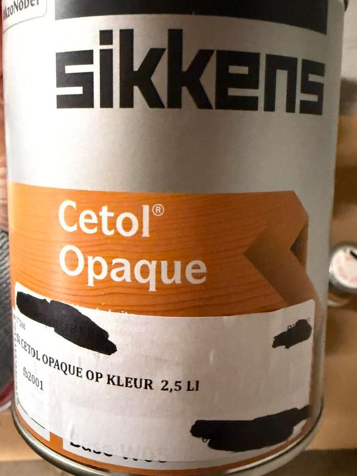 Sikkens cetol opaque dekkende lichtgrijze beits 1liter, Hobby & Loisirs créatifs, Bricolage, Neuf, Matériel, Enlèvement ou Envoi