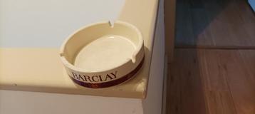 BARCLAY porseleinen reclame-asbak - diameter 14 cm beschikbaar voor biedingen