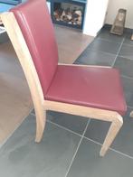 Massief eiken stoelen met leder bekleding, Ophalen, Overige kleuren, Hout, Zo goed als nieuw