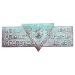 1940-1945 Armée secrete / Geheim Leger - bronzen plaat, Ophalen of Verzenden, Overige soorten, Overige typen