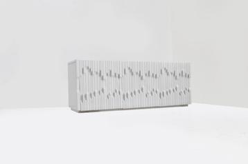 Vintage brutalist dressoir Pianoforte Luciano frigerio beschikbaar voor biedingen