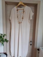 langer kleedje crèmekleur XL(max mt 50), Ophalen of Verzenden, Zo goed als nieuw, Beige, Jurk