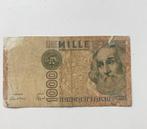 Bankbiljet van 1000 lire, M.Polo, uniek, Postzegels en Munten, Bankbiljetten | Europa | Eurobiljetten, Italië, Los biljet, Verzenden