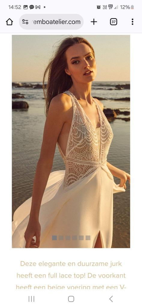 Prachtig BOHO trouwkleed !, Kleding | Dames, Trouwkleding en Trouwaccessoires, Nieuw, Trouwjurk, Wit, Ophalen