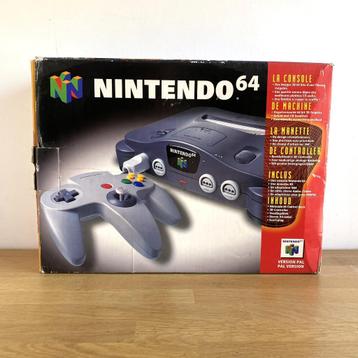 Nintendo 64 (FRA) console in doos