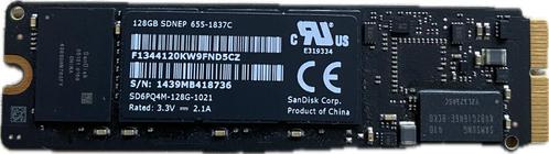Sandisk SD6PQ4M-12G-1021 128 GB SSD, Computers en Software, Harde schijven, Gebruikt, Laptop, Intern, SSD, Overige aansluitingen