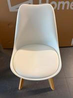 Witte stoelen (4), Huis en Inrichting, Stoelen, Gebruikt, Wit, Vier, Ophalen