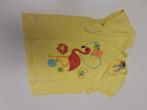 geel t-shirt met flamingo Mt 86, Kinderen en Baby's, Zo goed als nieuw, Ophalen