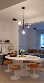Extensible table uittrekbare tulipe eero saarinen fauteuils, Ophalen of Verzenden, Zo goed als nieuw