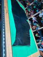 Zwarte patina-vintage leer lap 1.5 mm dik iets stug&glad A9, Hobby en Vrije tijd, Stoffen en Lappen, Ophalen of Verzenden, Zo goed als nieuw