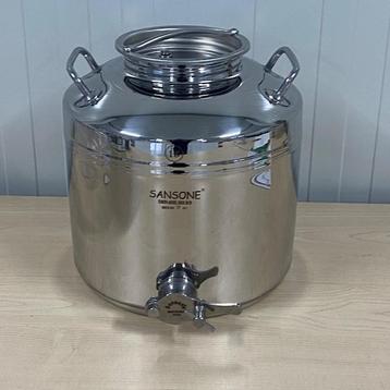 Honingvat inox van 5 t/m 50 liter beschikbaar voor biedingen