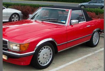 Wielkast chroomset voor Mercedes R107 Sl350 Sl500 beschikbaar voor biedingen