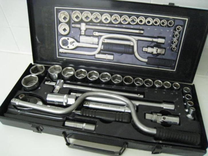 26 delige set dopsleutels Proficraft, Chrom-Vanadium, Auto diversen, Autogereedschap, Ophalen of Verzenden