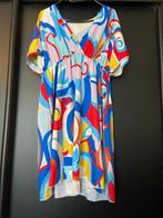 blauwe jurk met patroon, Kleding | Dames, Jurken, Maat 46/48 (XL) of groter, Zo goed als nieuw, Knielengte, SHEIN