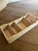 2 fichenbakken in hout, Zakelijke goederen, Kantoor en Winkelinrichting | Kantoorartikelen, Ophalen