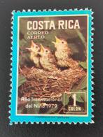 Costa Rica 1979 - oiseaux - Grive musicienne, Enlèvement ou Envoi, Affranchi, Amérique centrale