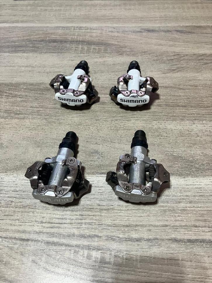 klikpedalen shimano, Fietsen en Brommers, Fietsonderdelen, Gebruikt, Algemeen, Crankstel of Pedalen, Ophalen