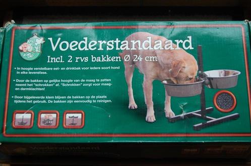 voederstandaard, Dieren en Toebehoren, Hondenvoerbakken en Drinkbakken, Zo goed als nieuw, Anti-schrok, Ophalen