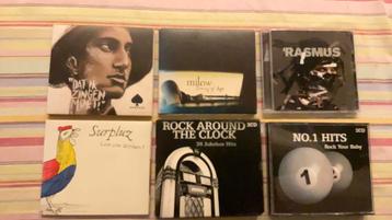 6 cd’s: milow, rock en folk beschikbaar voor biedingen
