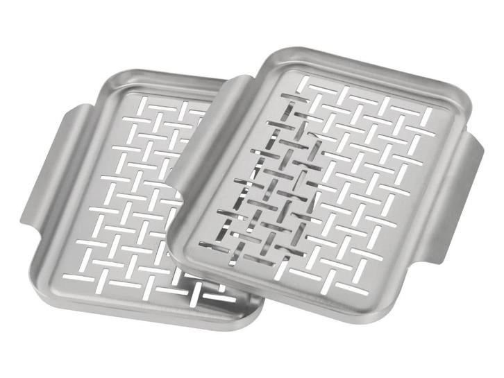Grillplaten uit roestvrij staal in strikt nieuw staat, Tuin en Terras, Barbecue-accessoires, Nieuw, Ophalen of Verzenden