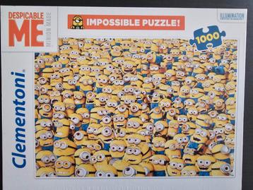 Puzzel 1000 stukjes Clementoni,  minions, volledig.  beschikbaar voor biedingen