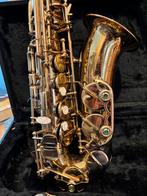 Saxofoon helemaal inorde gezet, Muziek en Instrumenten, Blaasinstrumenten | Saxofoons, Ophalen, Gebruikt, Met koffer