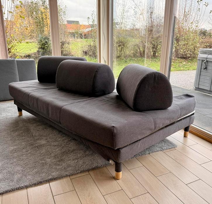 IKEA Flottebo dubbele zit en slaapbank met lattoflex, Huis en Inrichting, Zetels | Zetels en Chaises Longues, Gebruikt, Tweepersoons