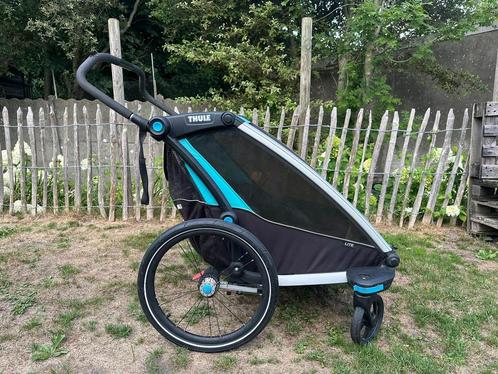 Fietskar Thule Chariot Lite, Fietsen en Brommers, Fietsaccessoires | Aanhangwagens en Karren, Gebruikt, Kinderkar, Opvouwbaar