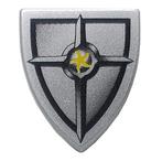 Lego schild Black and Silver Blacksmith Star / 590-A1, Ophalen of Verzenden, Zo goed als nieuw, Losse stenen, Lego