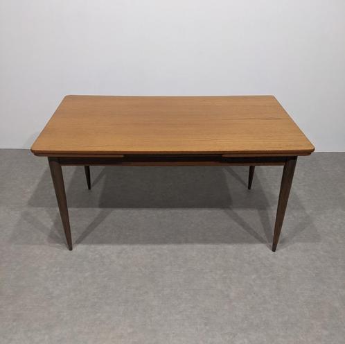 Scandinavische vintage eettafel, Huis en Inrichting, Tafels | Eettafels, Teakhout, Ophalen