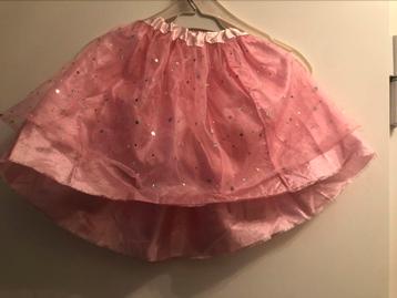 Jupe rose avec paillettes - 3-4 ans - beschikbaar voor biedingen