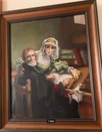 Schilderij 'De verboden lezing' van V. Herman, Antiek en Kunst, Ophalen