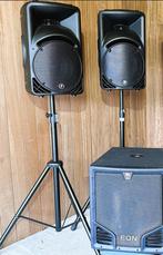 Mackie SRM 450 V3 set met JBL Eon 518S sub, Ophalen, Zo goed als nieuw, 120 watt of meer, JBL