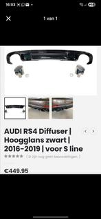 Audi sline / s4 achterbumper diffuser rs4 look, Ophalen, Audi