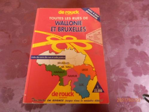 toutes les rues de wallonie et de bruxelles -49-, Livres, Atlas & Cartes géographiques, Comme neuf, Carte géographique, Belgique