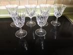 Oude kristallen wijnglazen wijn glazen, Verzamelen, Ophalen of Verzenden