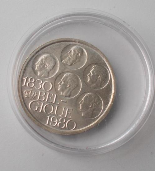 500 Frank 1980 Zilver F - 150 jaar Onafhankelijkheid, Postzegels en Munten, Munten | België, Losse munt, Zilver, Zilver, Ophalen of Verzenden