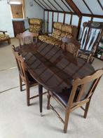 Eetkamertafel met 5 stoelen, Huis en Inrichting, Complete eetkamers, Ophalen, Gebruikt, Vintage, 4 tot 6 stoelen