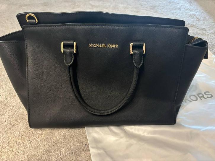 Handtas Michael Kors origineel, Handtassen en Accessoires, Tassen | Damestassen, Zo goed als nieuw, Handtas, Zwart, Ophalen of Verzenden