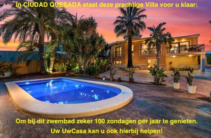 Uw eigen luxe Villa in CIUDAD QUESADA met parkings en meer, Immo, Buitenland, Spanje, Woonhuis, Dorp