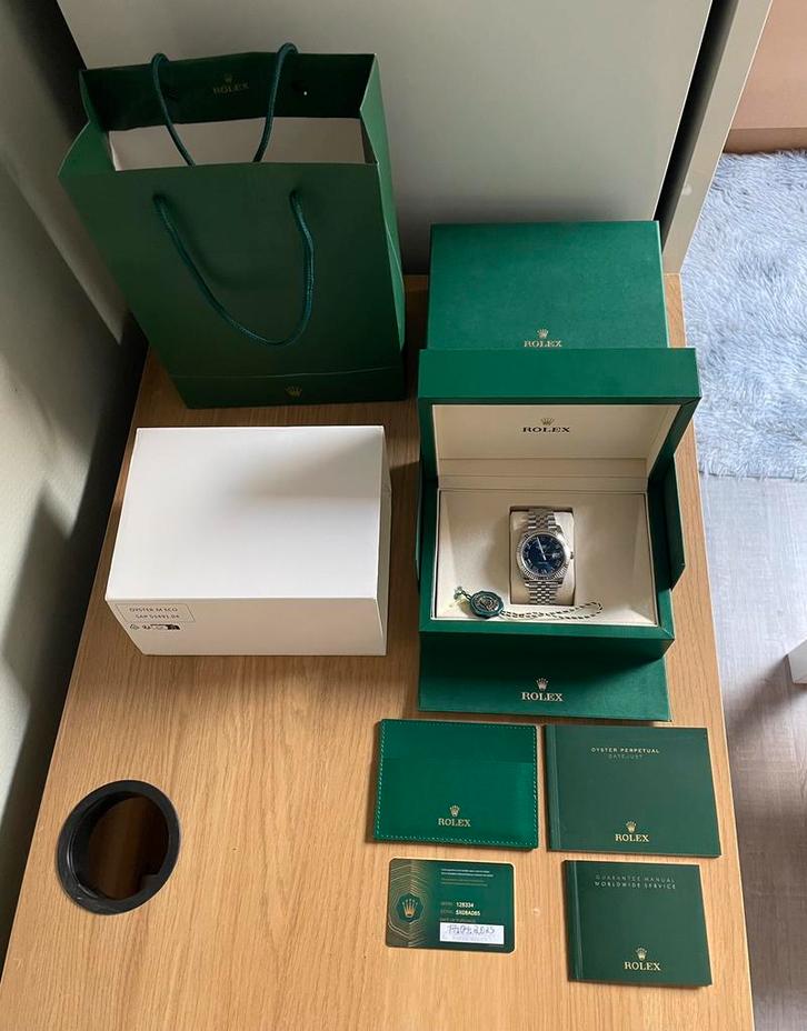 Montre Rolex datejust 41, Handtassen en Accessoires, Horloges | Heren, Zo goed als nieuw, Rolex, Staal, Staal, Ophalen