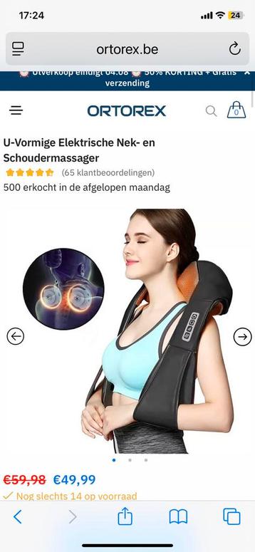 Massagekussen nek en schouders beschikbaar voor biedingen