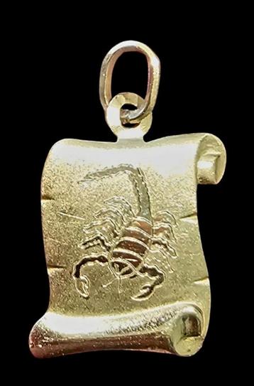 HANGER MET SCHORPIOENROL IN 18-KARAATS GOUD  beschikbaar voor biedingen